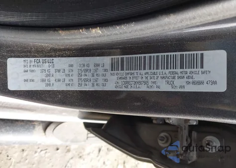 2019 Ram 1500 Tradesman 4X2 6'4 Box from USA, damaged, VIN 1C6RRECT2KN567565